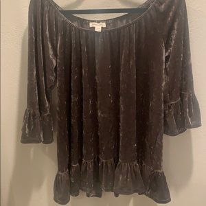 Velvet blouse